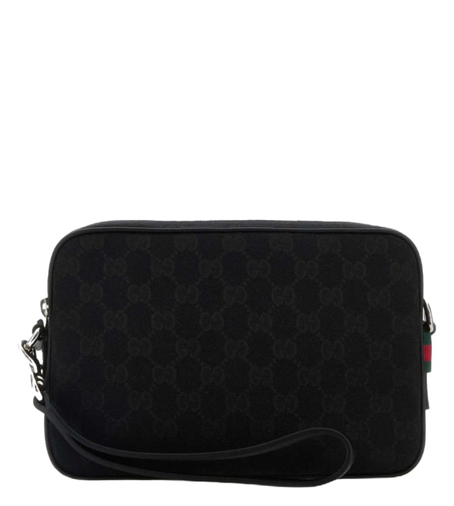 GUCCI accessory pouch hand bag GG グッチ Gucci Black GG Small Cross Body Bag