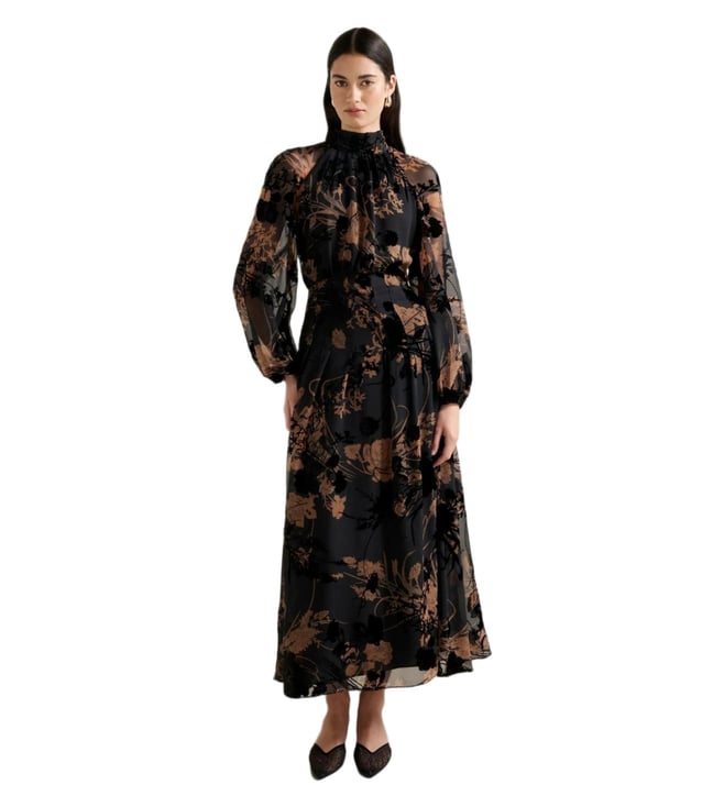 Janelle Velvet Burnout Maxi Dress