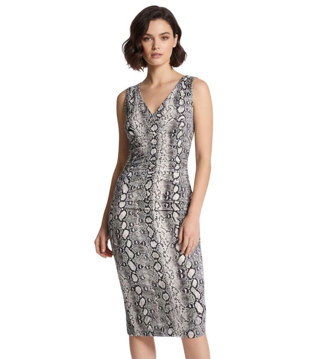 michael kors ruched midi dress Michael Kors Ruched Midi Dress