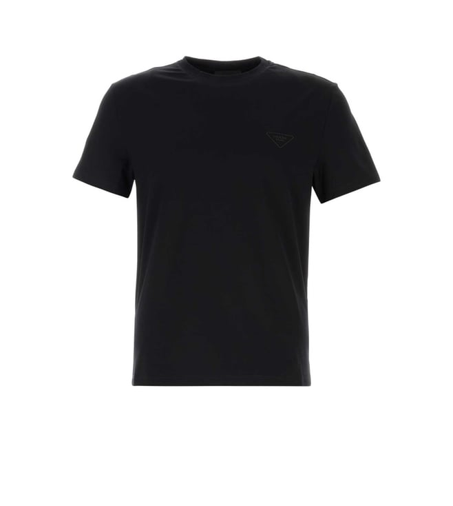 Prada Black Cotton T-Shirt
