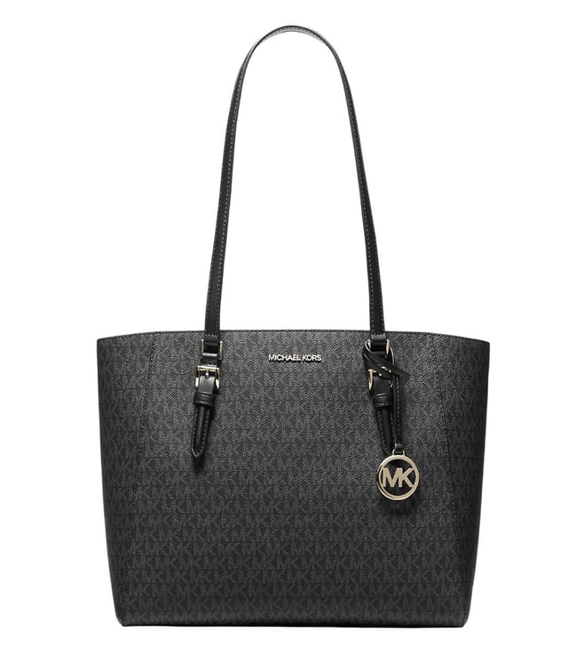 CHACOTTE CAT TOTE (M) ブラック Michael Kors Black Charlotte Large Tote
