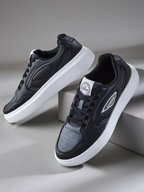 Campus Women MIGHTY Black & Dark Grey Casual Sneakers