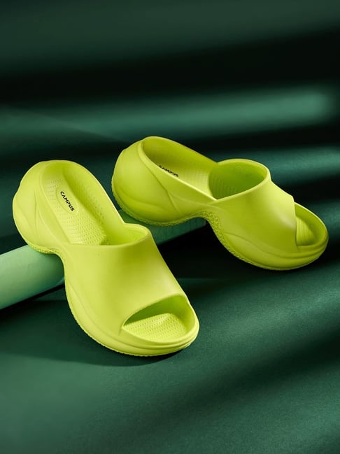 Campus Women GCW 7008 NEON GREEN Slides