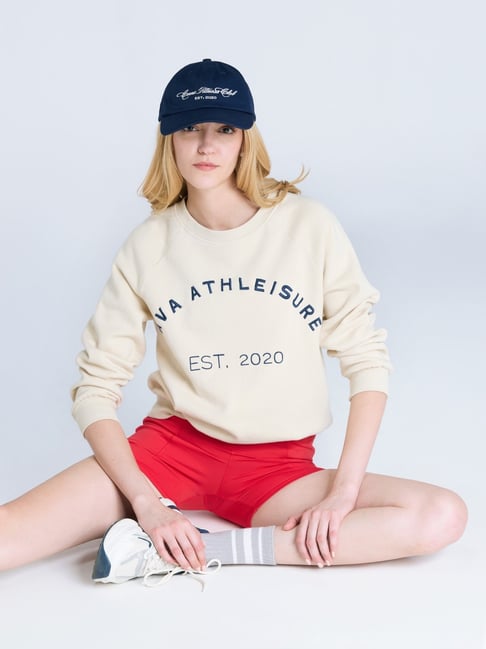 Cava Athleisure Cream Regular Fit Sweatshirt-picture-34