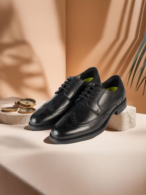 Florsheim Men's Hightown Black Brogue Shoes