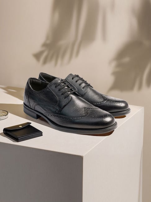 Florsheim Men's Hightown Black Brogue Shoes