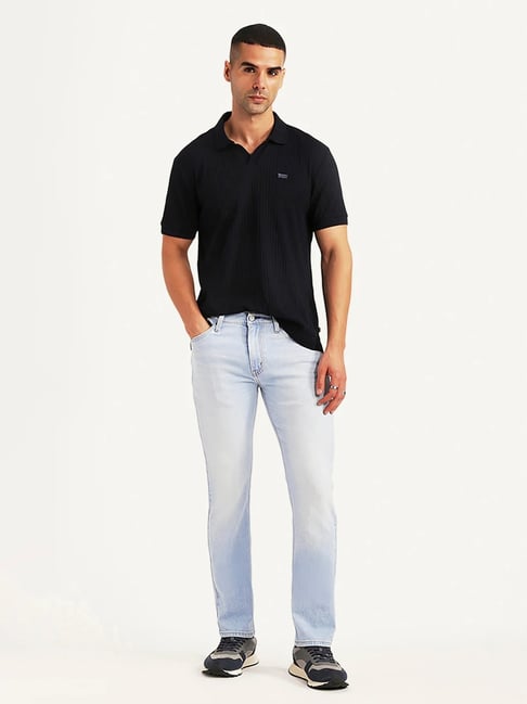 Levi's Men's 511 Light Blue Slim Fit Mid Rise Jeans-picture-30