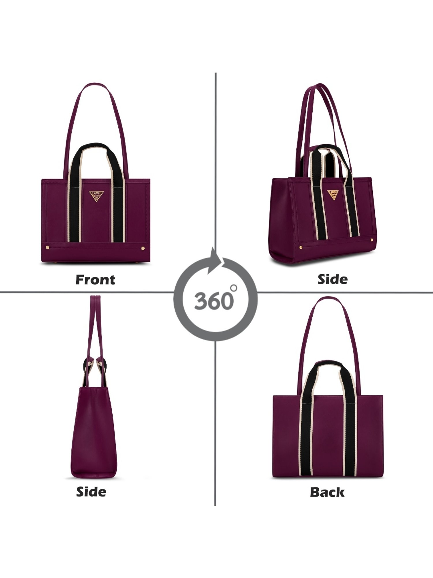 Buy LAVIE Signature Purple Shoulder Handbag for Women Online