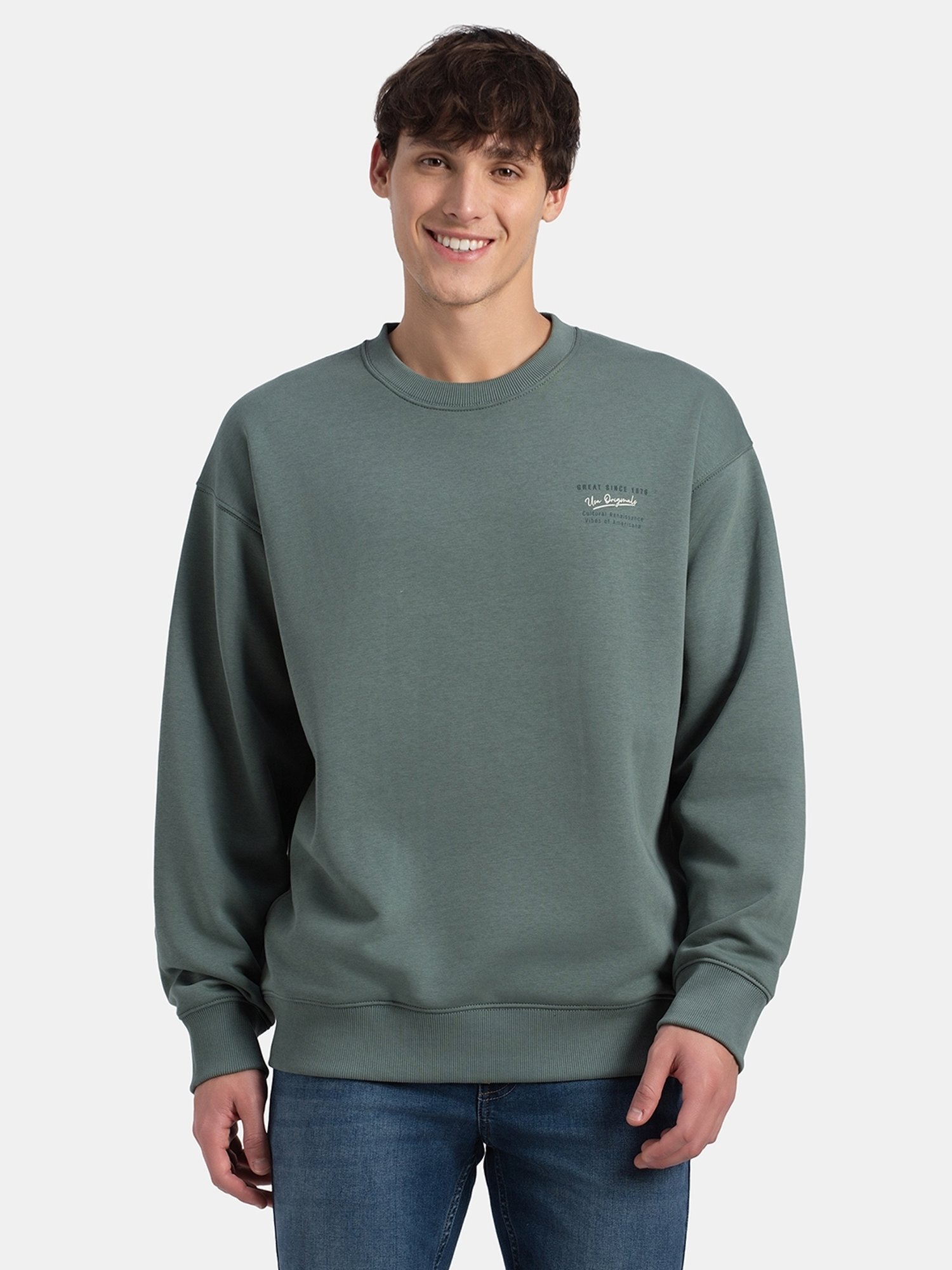 新品　BRIEFING MS CAMO JQ CREW NECK KNIT Jockey UM66 Men's Super Combed Cotton Rich Graphic Print Fleece