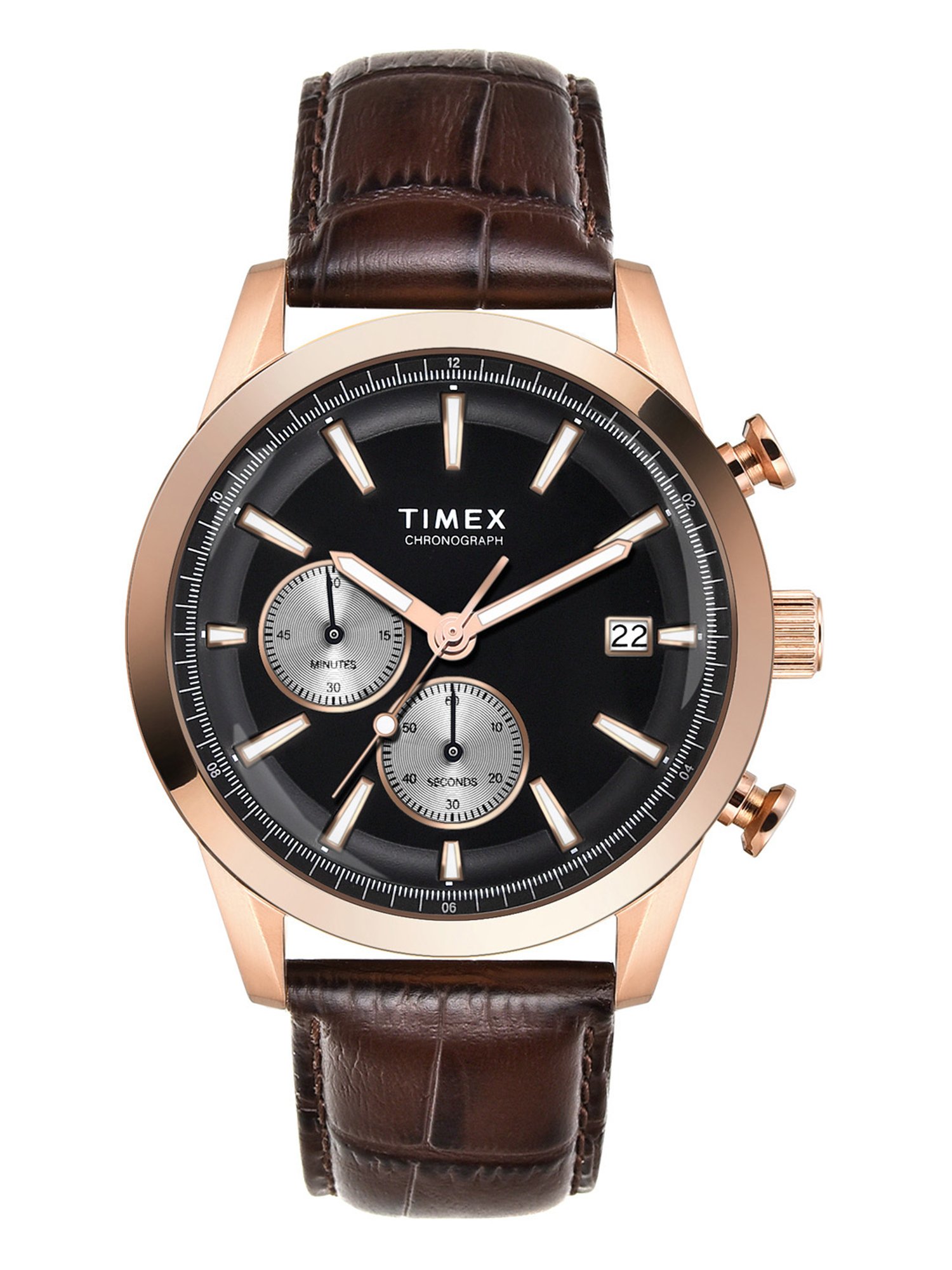 Timex Black Round Dial Analog Watch For Men - TWEG17612