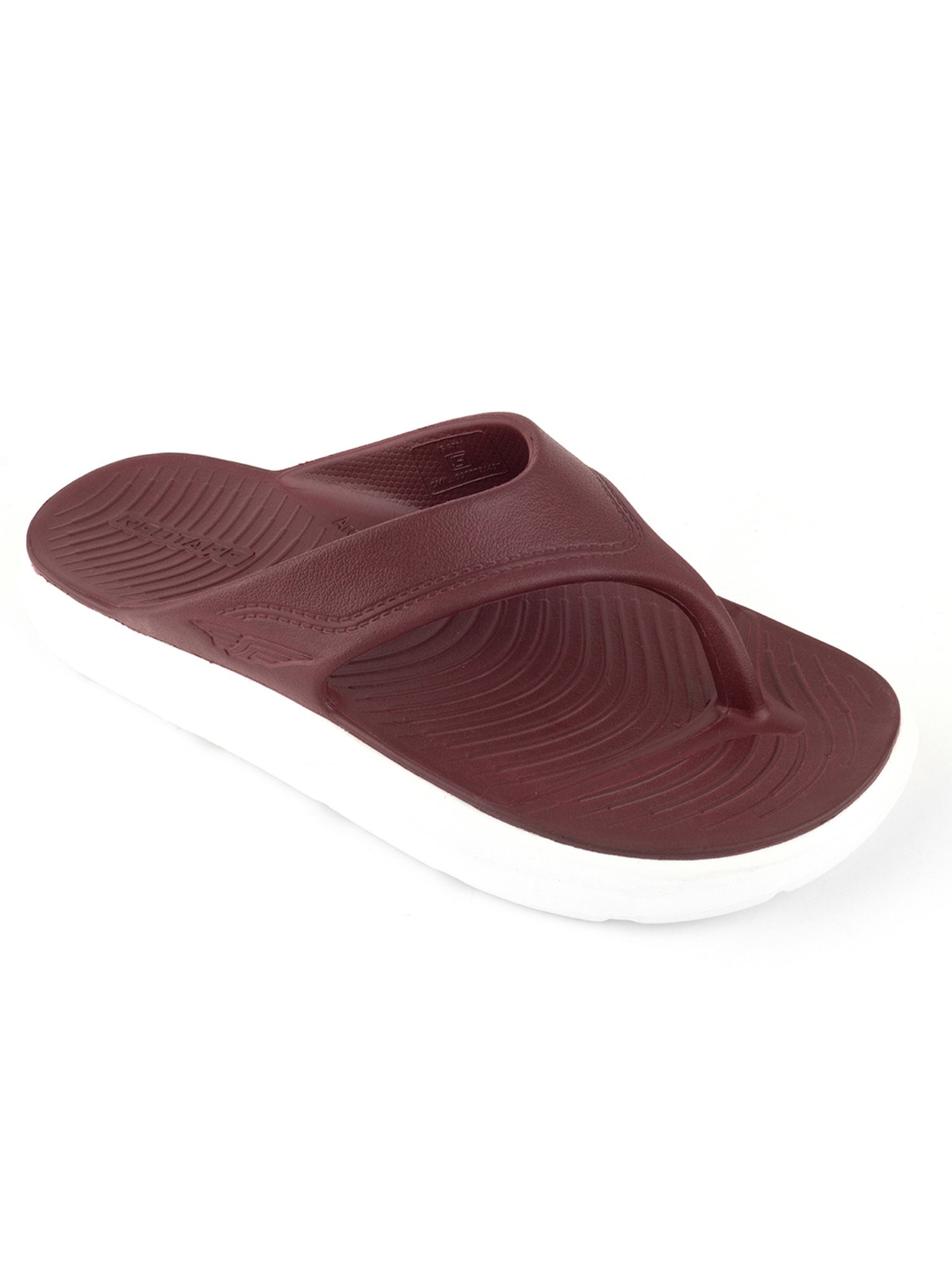 marthaページ Red Tape Women's Maroon Flip Flops