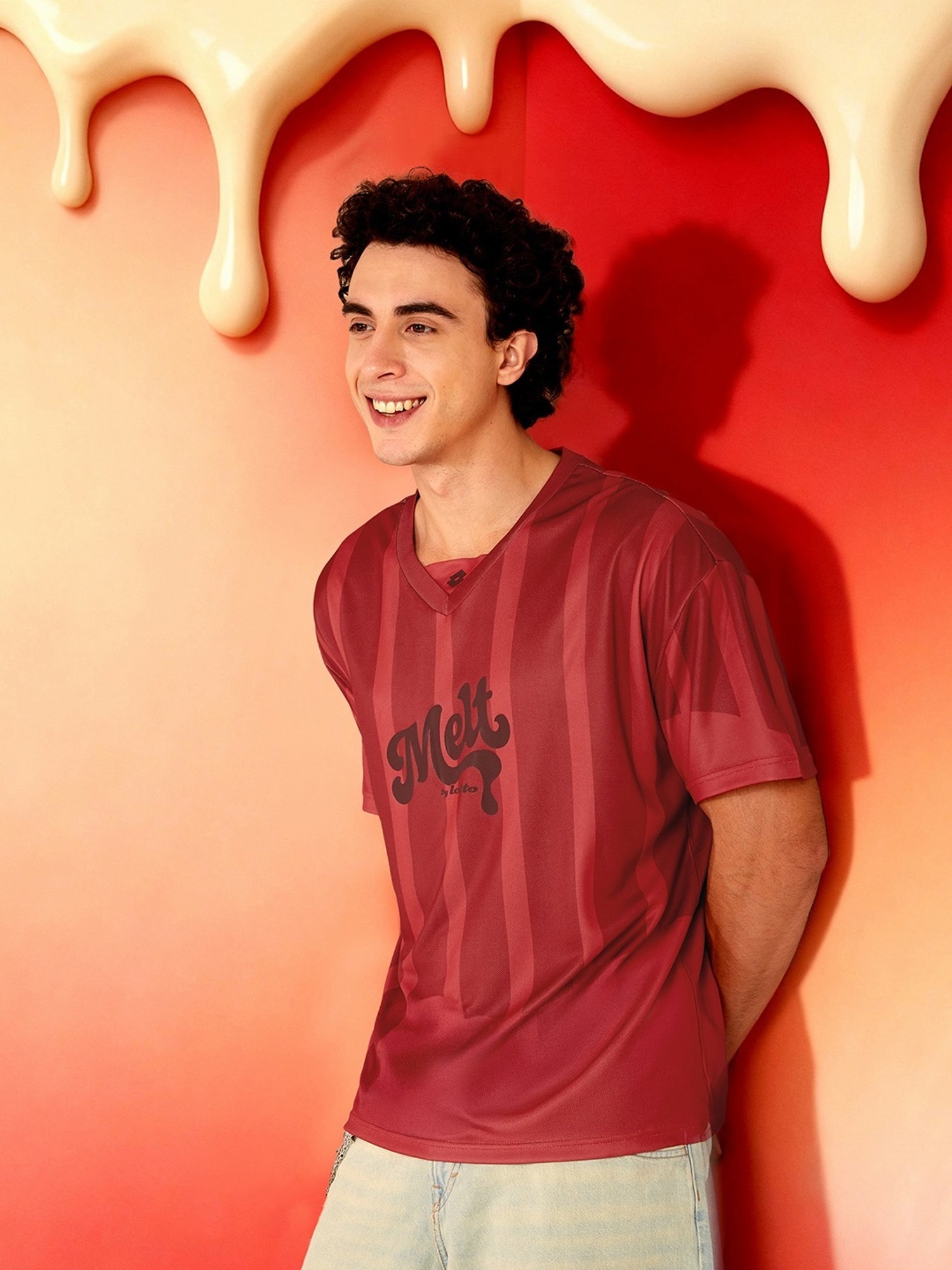 Lotto Melt Red Baseball T-shirt