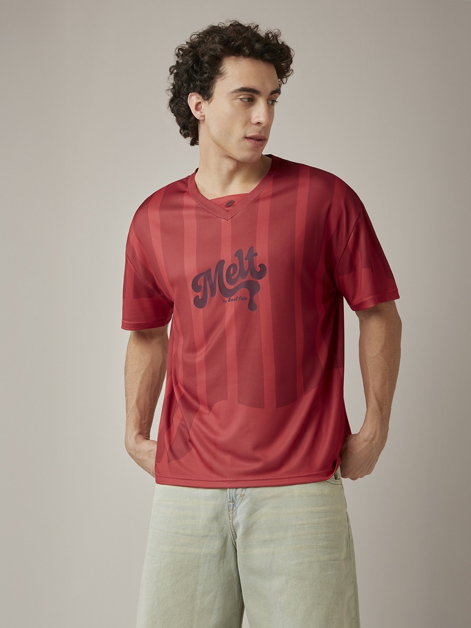 Lotto Melt Red Baseball T-shirt