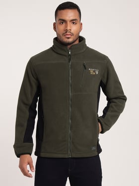 Buy Mountmiller Olive Green Regular Fit Jackets Online At Best