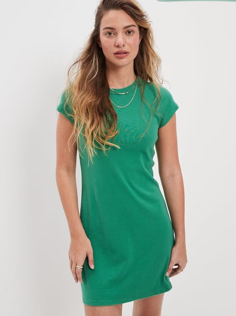Buy American Eagle Outfitters Green Shift Dress for Women Online @ Tata CLiQ
