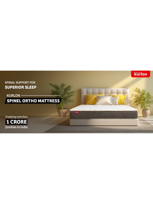 Kurlon Spinel Ortho Mattress | Orthopedic Mattress | Firm Support | HD Bonded Foam | Double Size