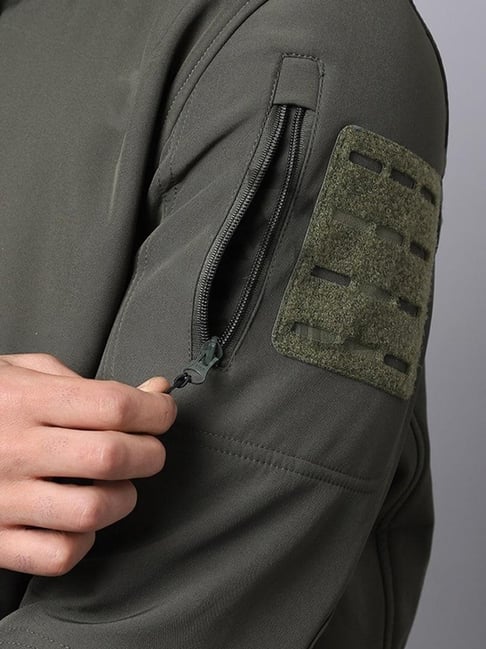 Buy Mountmiller Olive Green Regular Fit Jackets Online At Best