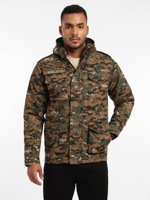 MOUNTMILLER Men's Camouflage M65 Ripstop Field Hooded Tactical Jacket-picture-18
