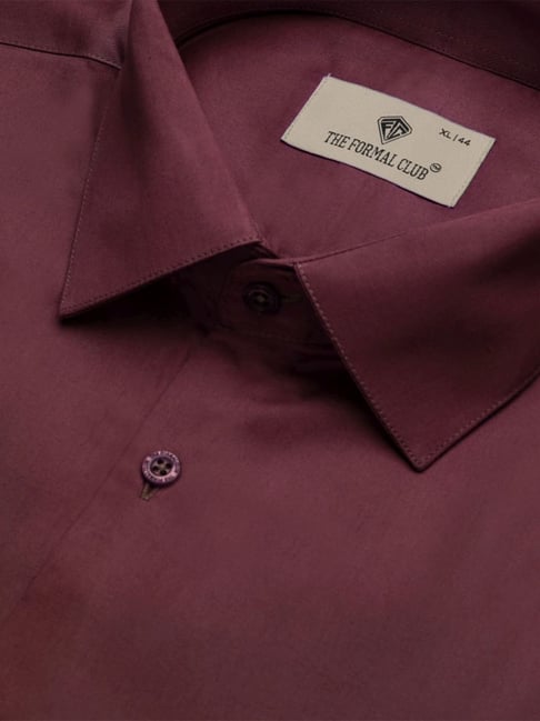 The Formal Club Wineberry Purple Comfort Fit Shirt