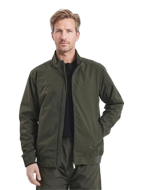 Rare Rabbit Green Relaxed Fit Typography Jacket-picture-15