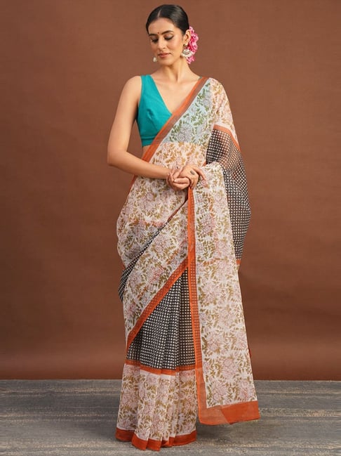 Jaypore Multicolor Printed Saree-picture-43