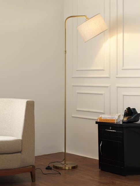 Divine Trends Gold Metal Antique Modern Arc Floor Lamp