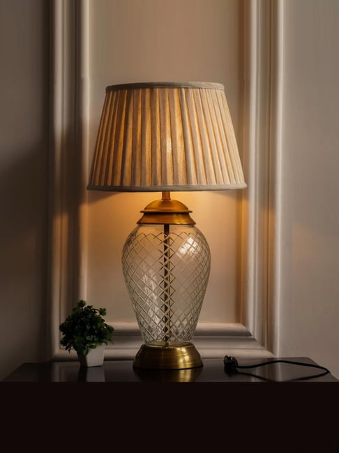 Divine Trends Gold Brass Antique Table Lamp-picture-38