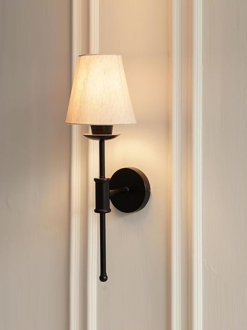 Divine Trends Black Aluminium Polished Finish Spacer Wall Lamp