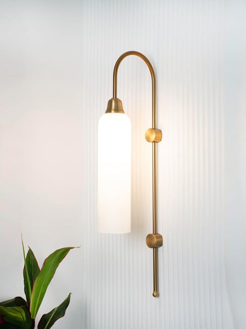 Divine Trends Gold Stainless Steel Modern Antique Wall Lamp