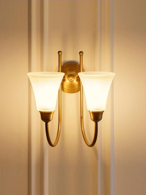 Divine Trends Gold Aluminium Wall Lamp Antique