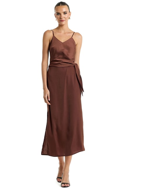 bcbg brown dress Jenny Yoo Bridesmaid Dress Wren Loden main image 0