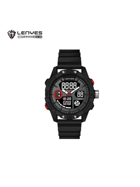 Lenyes LEW-002 Silicone Men Big And Bold Digital Analogue - Digital Sports Watch