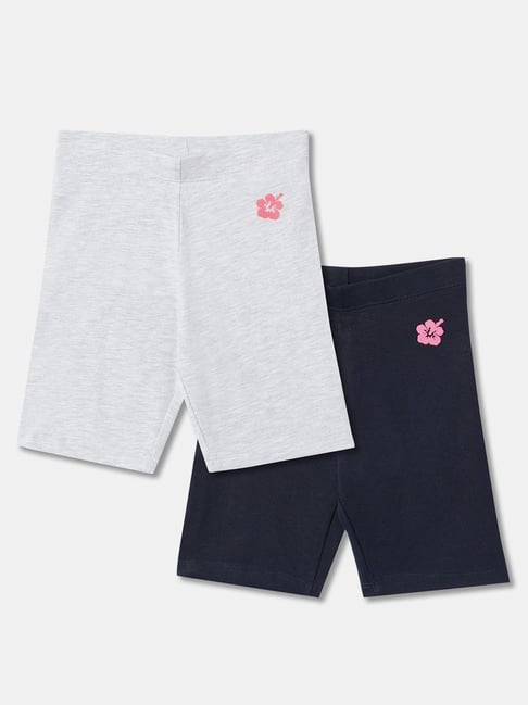 R&B Kids Multicolor Slim Fit Shorts (Pack of 2)-picture-41