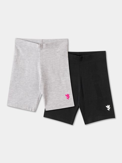 R&B Kids Multicolor Slim Fit Shorts (Pack of 2)-picture-10