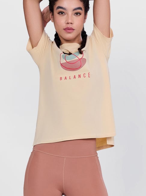 Enamor White Cotton Relaxed Fit Graphic Print T-Shirt-picture-42