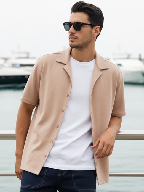 Bewakoof Brown Relaxed Fit Oversized Shirt-picture-21