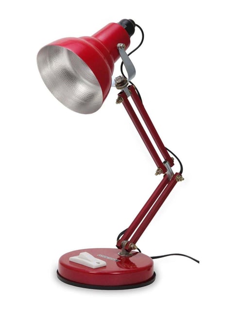 SPARK WORLD Red Home Study Table Lamp