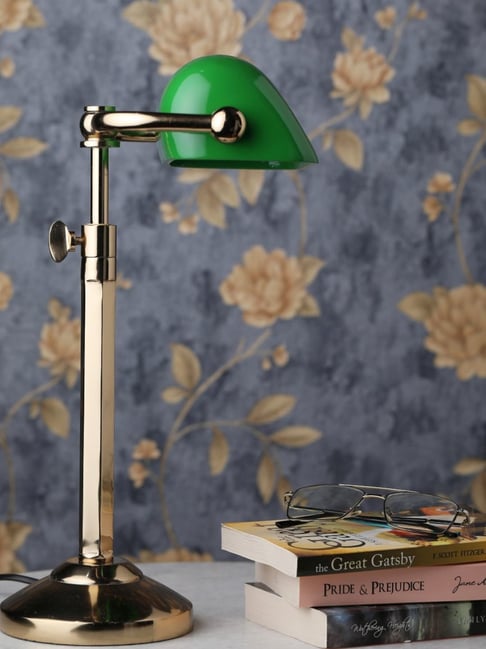 De Maison Decor Green Aluminium Handcrafted Adjustable Table Lamp-picture-11
