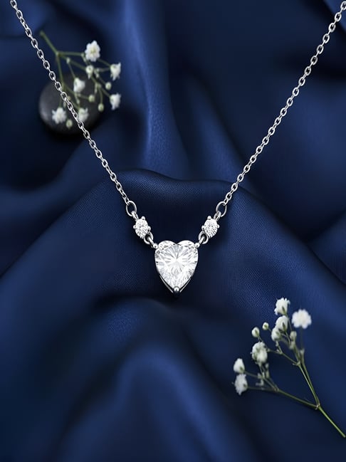 Zavya 925 Sterling Silver You Have My Heart Necklace for Women