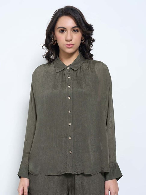 Honey By Pantaloons Green Regular Fit Shirt-picture-27