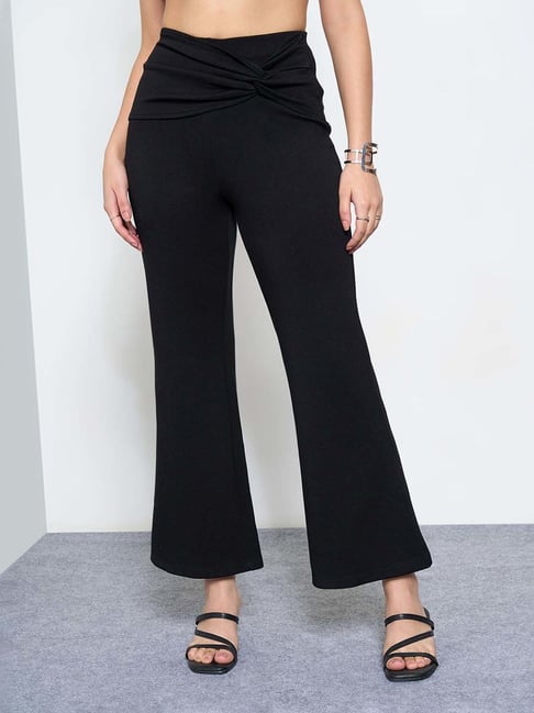 Honey By Pantaloons Black Flared Fit Trousers-picture-29