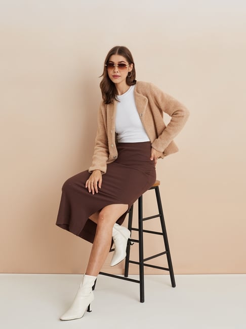 Latin Quarters Beige Nylon Jacket-picture-19