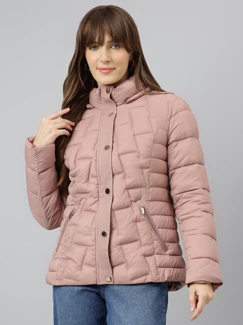 Latin Quarters Pink Nylon Quilted Jacket-picture-25