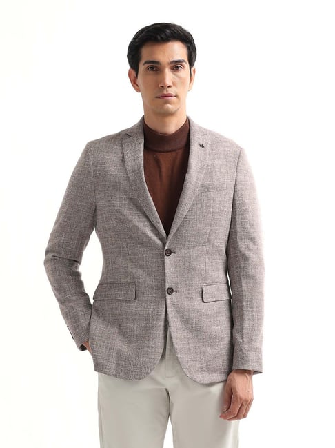 Arrow Grey Regular Fit Blazer