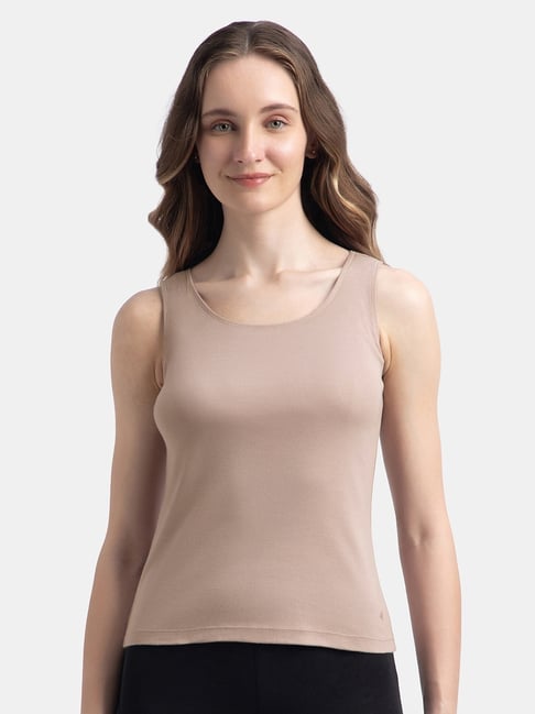 Jockey 1535 Women's Super Combed Cotton Rib Fabric Inner Tank Top With StayFresh Treatment