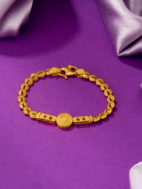 P.N.Gadgil Jewellers Little Chakra 22 Karat (916) Yellow Gold Bracelet For Kids-image-33