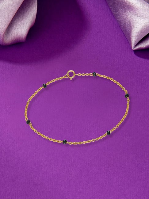 P.N.Gadgil Jewellers Little Amulet 22 Karat (916) Yellow Gold Bracelet For Kids