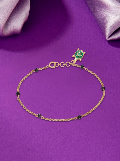 P.N.Gadgil Jewellers Turtle 22 Karat (916) Yellow Gold Bracelet For Kids