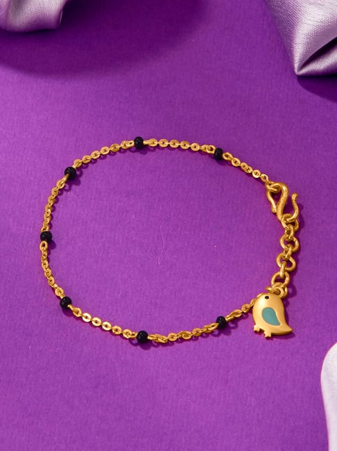 P.N.Gadgil Jewellers Sparrow 22 Karat (916) Yellow Gold Bracelet For Kids