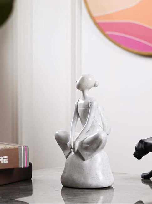 The Artment White Resin Abstract Showpiece